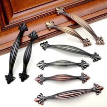 Cabinet Door Handle New Chinese Cabinet Wardrobe Brief Oau Style Yellow Ancient Bronze Green Door Handle Drawer Furniture Small Handle