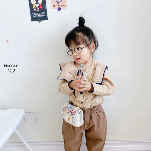 Детская сумка, ремешок для сумки, модная небольшая сумка, мультяшная сумка на одно плечо для принцессы, популярно в интернете, в стиле Шанель