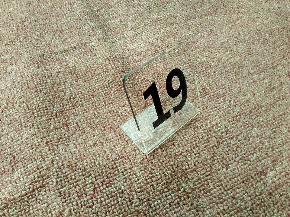 Double Sided Wedding Desk Card Seats Card Acrylic Desk Cards Digital Table Signs Custom Personality Creative Dining Room