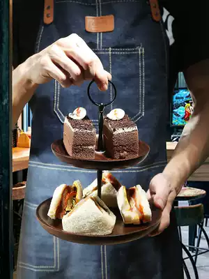 Black Walnut pallet Solid wood pallet Japanese wooden tea pallet Rectangular wooden pallet Lunch box Heart tray Tea tray