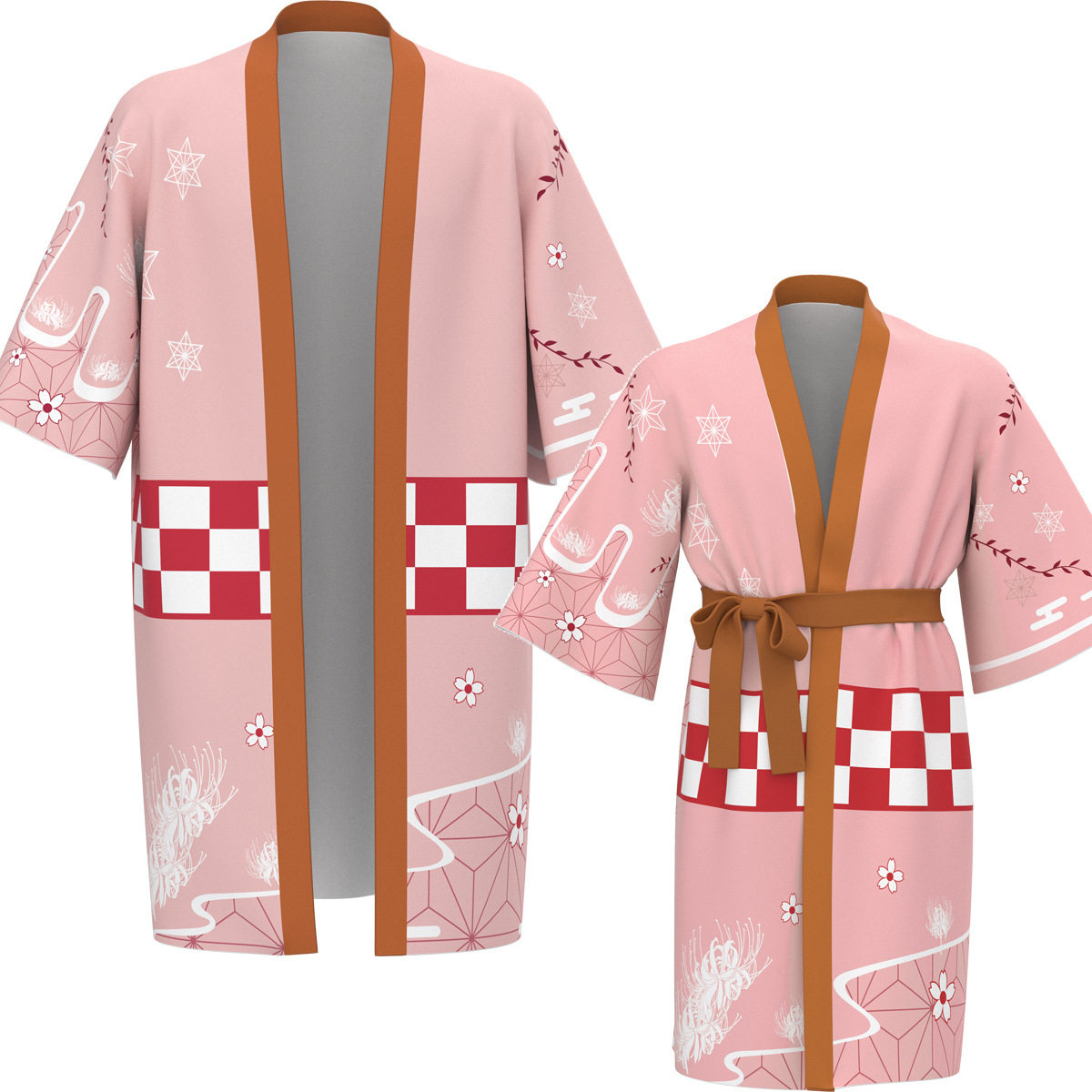 Anime Kamado Nezuko Tanjirou Cosplay Costume Bathrobe Tomioka...