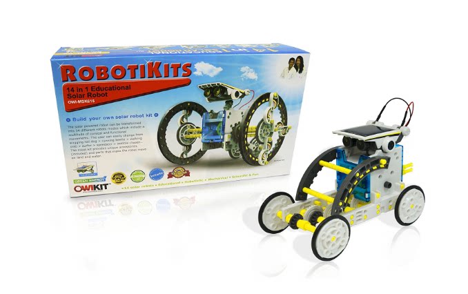 Spot OWI 14-in-1 Solar Robot Solar Robot Children Assembled Science Toys