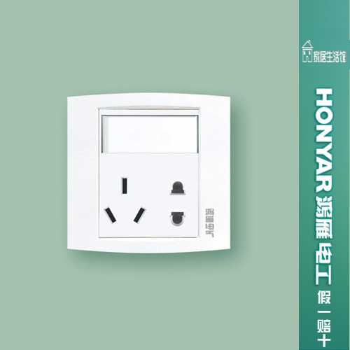 Hangzhou Hongyan R86 Series R86Z223AK12 Open Five-Hole Socket Switch Socket