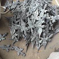 Wrought iron accessories spear tip forged joint door tip wrought iron gun tip bat gun tip