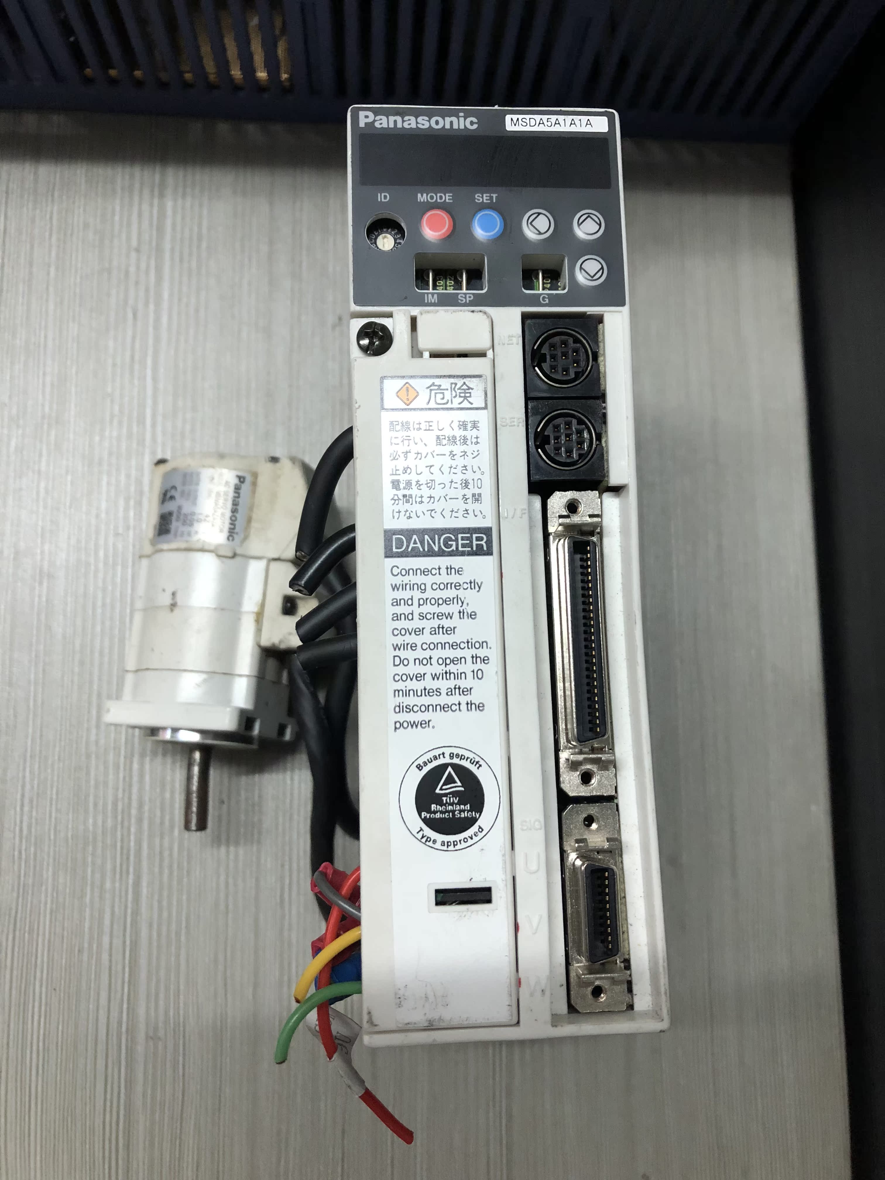 Panasonic 50w servo suit drives MSDA5A1A1A motor MSMA5AZA3A lots of spot 98 new