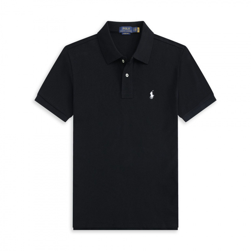 Paul Di Shi Qi Paul Little Horse Logo Men's Short Sleeve Organic Cotton Polo Shirt with Collar, Short Sleeve, Large Size, Loose Fit, Embroidered Paul Di Shi Qi Paul Little Horse Logo Men's Short Sleeve Organic Cotton Polo Shirt with Collar, Short Sleeve, Large Size, Loose Fit, Embroidered