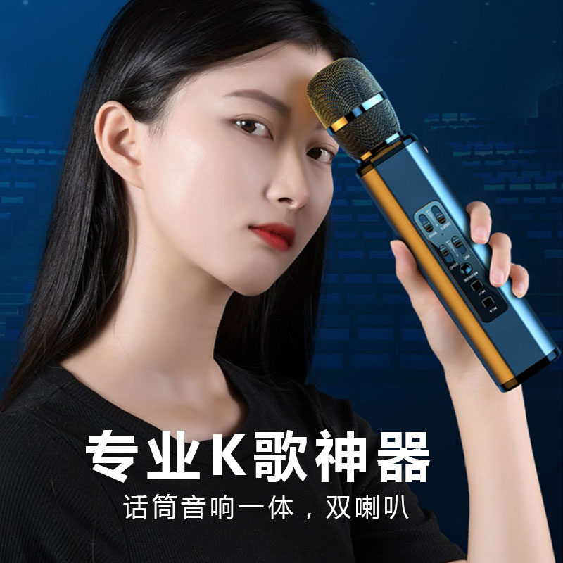 Lebai K6 microphone audio one bluetooth wireless home outdoor TV mobile phone microphone national k song artifact