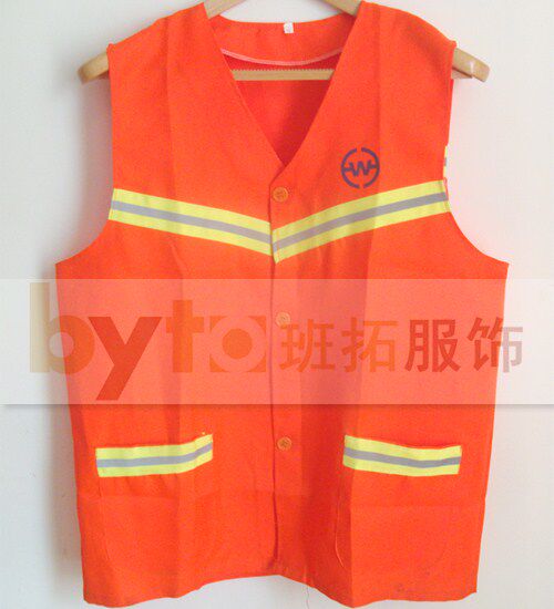 Sanitation subway security inspection rescue outdoor work vest reflective vest custom logo multi-color optional