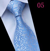 Upscale real silk tie mens dress with tie business tie blue tie 51901 #