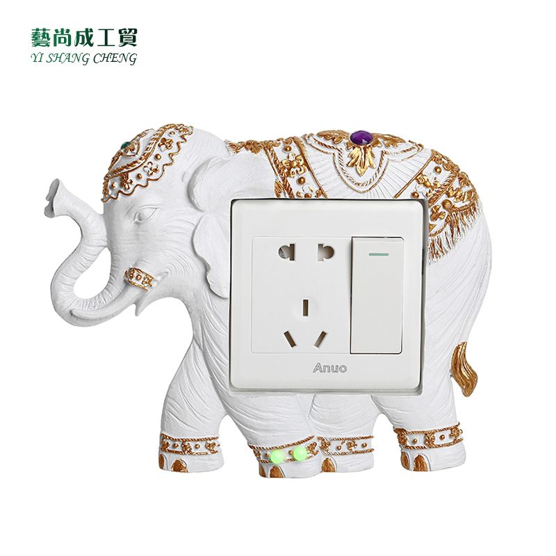 European Switch Wall Point Posted LightOpen Creative Decorative Socket Protection Case Resin from Wash Switch Case