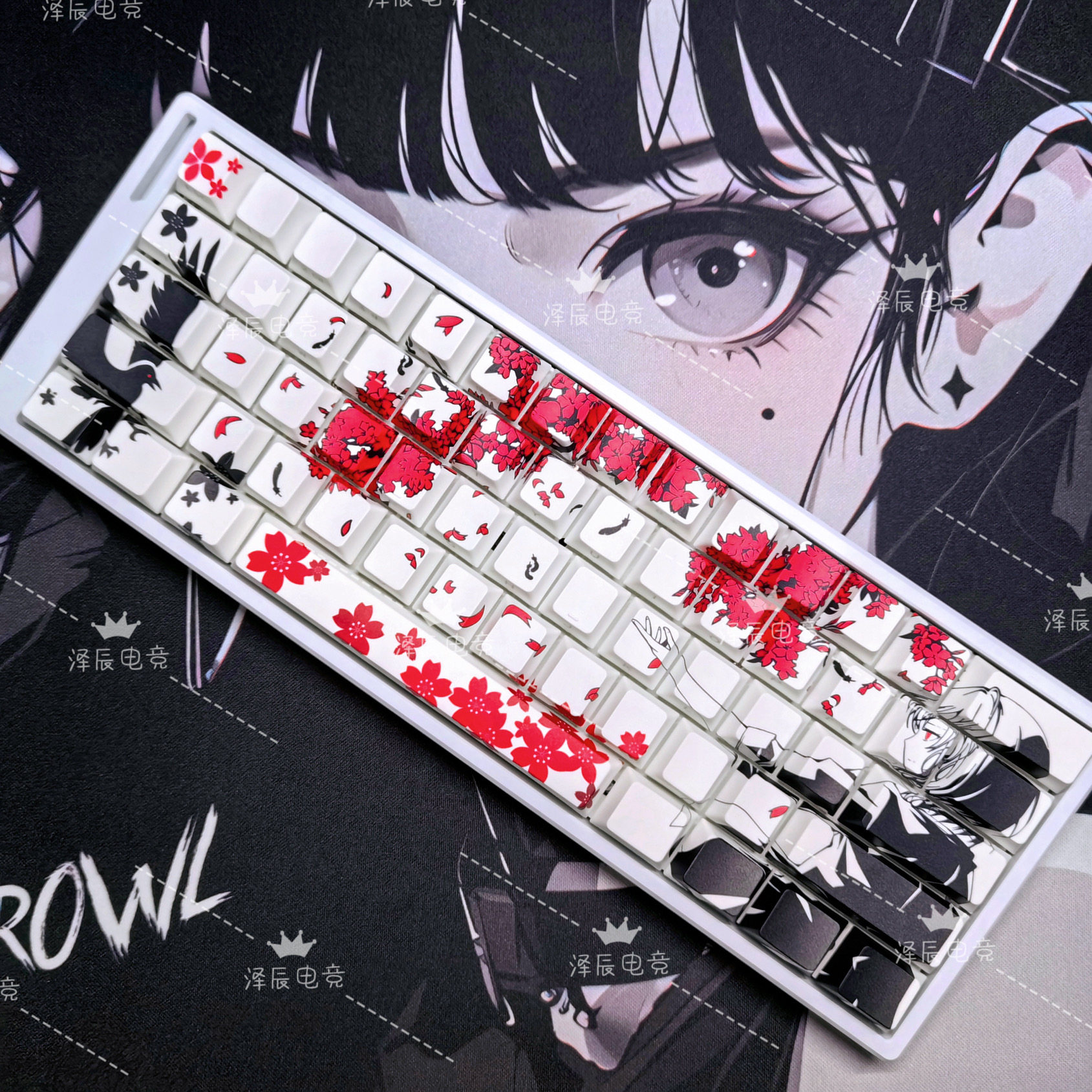 EgoisticArts Raven Sakura键帽五面热升华PBT材质客制化原厂复刻评价