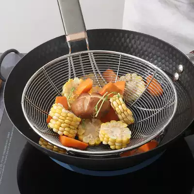 Coliander stainless steel fence leak screen filter screen mixing surface spoon ultra-fine kitchen dense leak large mesh screen fence commercial