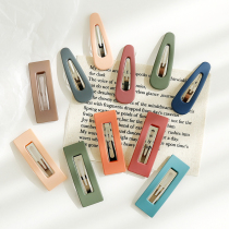 Frosted color BBD clip back of the head hairclip Korea simple banghai clip edge clip Net red female hair jewelry headgear clip