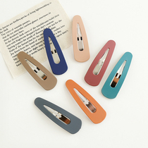 Koreas New Frosted large color hairclip simple personality BB clip banghai clip edge clip girl hairpin clip