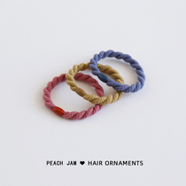 ins Simple basic wild hair rope High elastic durable tie scalp tendons Female headdress hair ring head rope Korean hair accessories