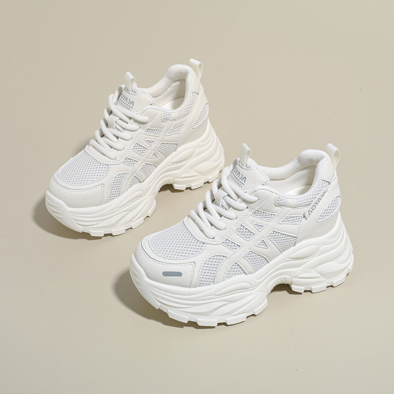 Women's Height-Increasing Shoes with 8cm Thick Soles, Popular Dad Shoes for Petite Individuals, Double Mesh Travel Shoes, Non-Slip Casual Sports Shoes Women's Height-Increasing Shoes with 8cm Thick Soles, Popular Dad Shoes for Petite Individuals, Double Mesh Travel Shoes, Non-Slip Casual Sports Shoes