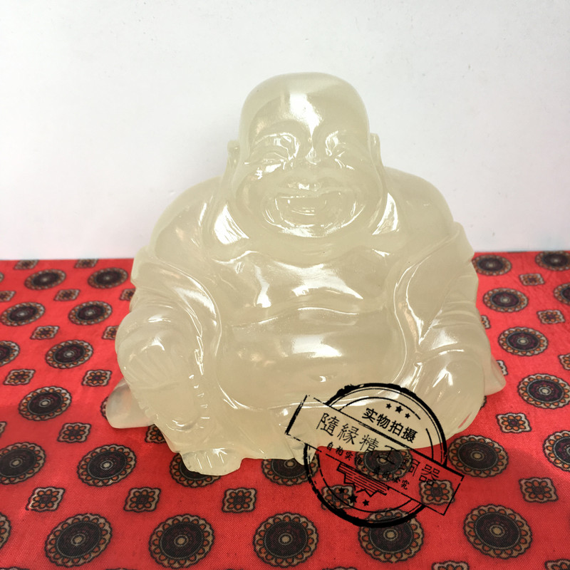 Car Millver Pendulum Pieces Afghan Jade Sculpted Vehicle Car Insured Safety Buddha Statue in the car