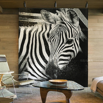 Zebra Ice Jade Cut Painting Mosaic Jigsaw Puzzle Background Wall Genguan Aisle Toilet Tile Wall Stickup Decoration Building Materials