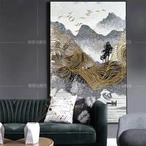 Custom minimalist modern mosaic fine cut painting background wall tiles Xuanguan Puzzle Living Room Decoration Wall Painting