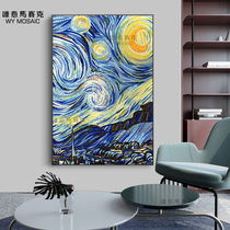 Meritocratic fine cut mosaic Customized puzzle Puzzle Background Wall Van High Stars Night Sky Ice Tile Background Decoration Painting