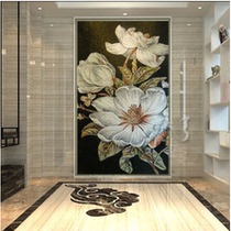 Crystal Tile Mosaic Jigsaw Puzzle Background Wall Fine Cut Painting Floral Living Room Genguan Bedroom Aisle TV Wall Brick