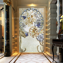 Ice Jade Flowers Good Moon Round Art Cut Mosaic Jigsaw Puzzle Background Wall Eurostyle Genguan Decoration Custom Tile Parquet