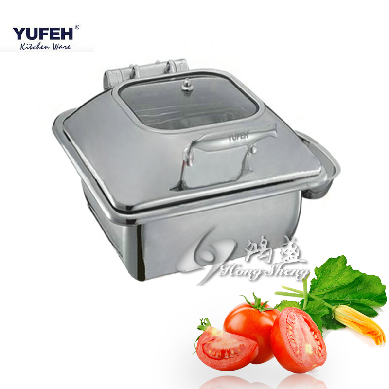 Brand YUFEH buffet oven small square hydraulic luxury visual cover dining stove Buffy stove suitable for induction cookers