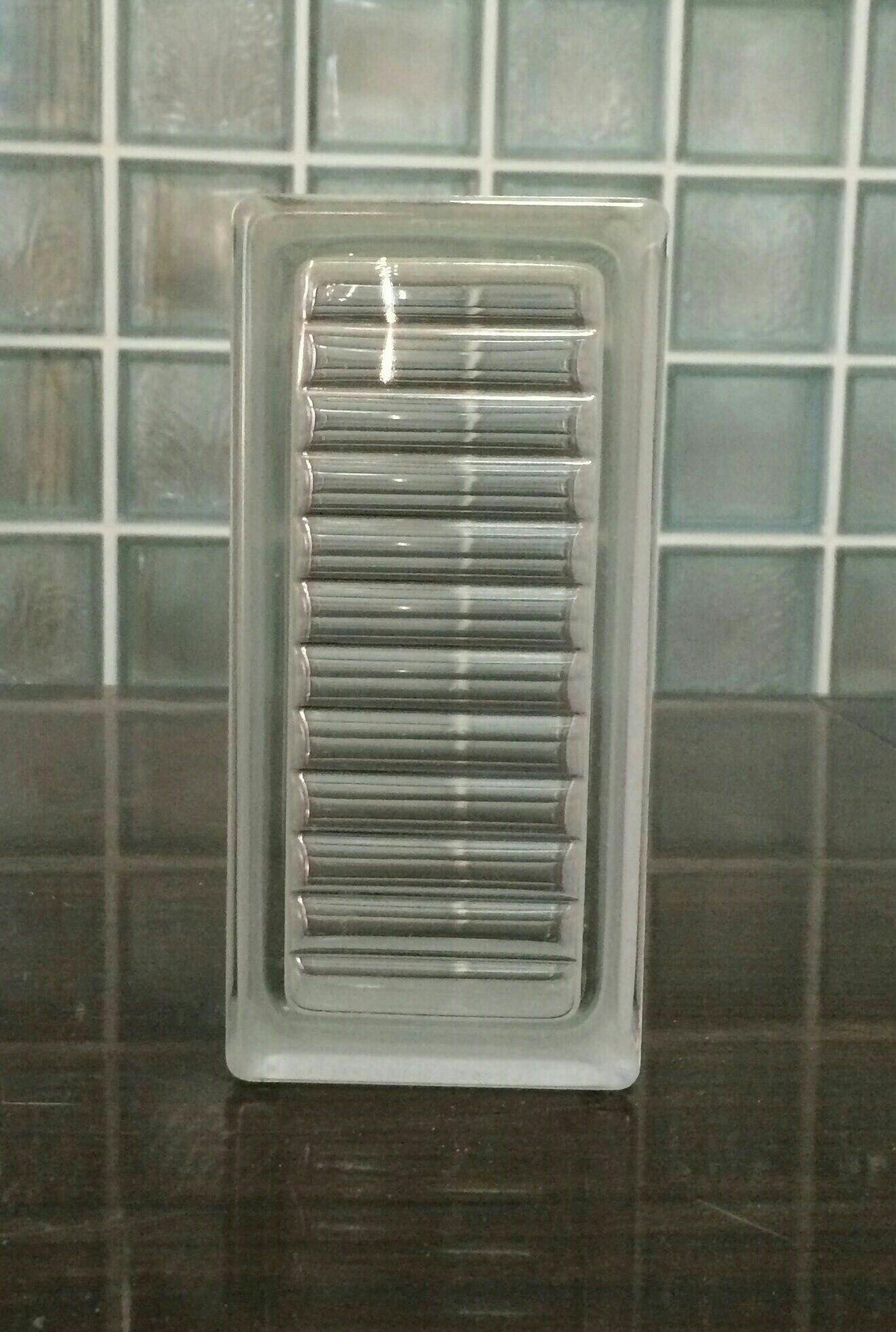 Rectangular Hollow Glass Brick Parallel Textured Opaque Crystal Chinese Wall Brick Bathroom Partition Arc Wall