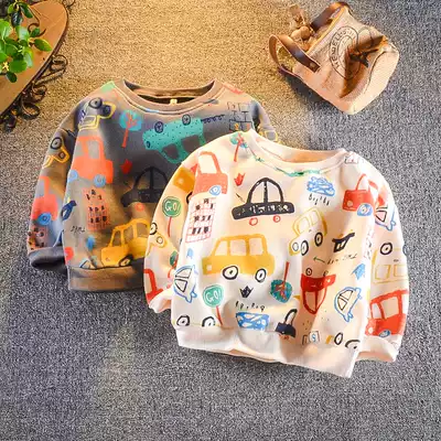 Children's clothes boys T-shirt long sleeve baby autumn clothes boys tide clothes children's base shirt boys baby car T-shirt T