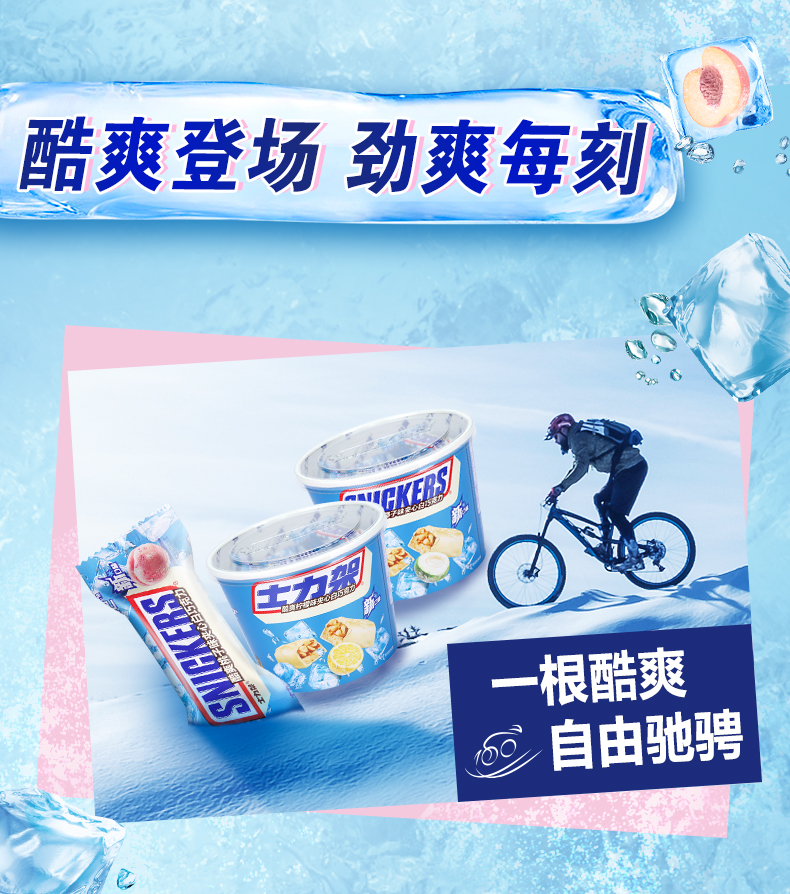 士力架 新口味 酷爽夹心白巧克力 340g*2桶 图5