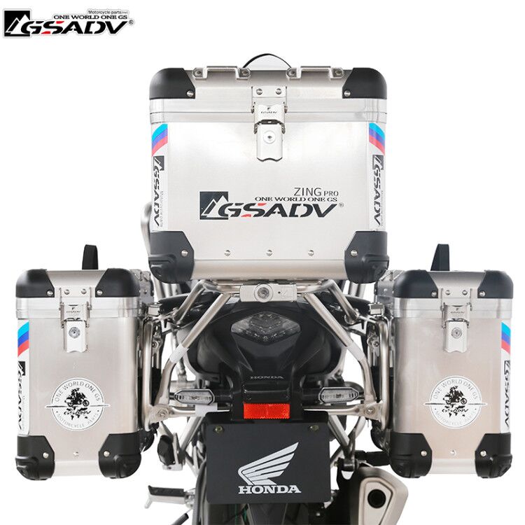 19 Honda CB500X ba hộp bên đuôi hộp sửa đổi 500cbx hợp kim nhôm phụ tùng xe máy GSADV bảo vệ - Xe gắn máy phía sau hộp thùng sau xe máy có tựa lưng