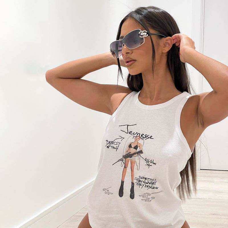 Топы/майки dobby t casual fashion printed vest women's wear OTHER