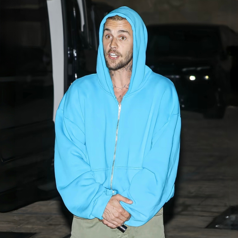 [Top Version] Justin Bieber's Same Style Skylry American Heavyweight Trendy Brand Zip-Up Hoodie