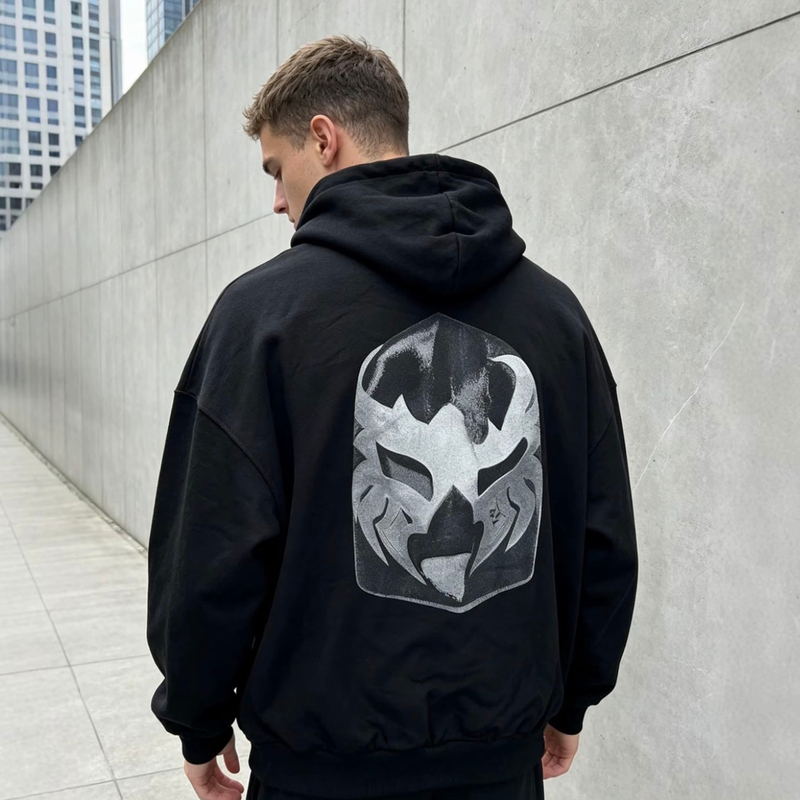 Yeezy Kanye Bully Los Angeles Style American Heavyweight Loose Hoodie with Face Mask for Men Yeezy Kanye Bully Los Angeles Style American Heavyweight Loose Hoodie with Face Mask for Men