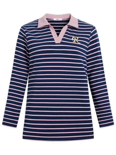 芳妮诗 Флисовый весенний базовый приятный телу лонгслив для матери, большой размер