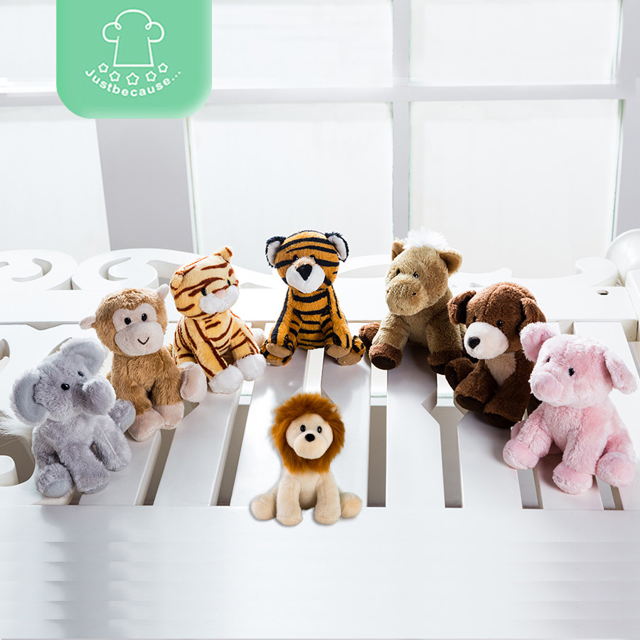 JUST becauuse baby boy's puzzle toy 0-1-year-old monkey lion elephant tiger-Taobao