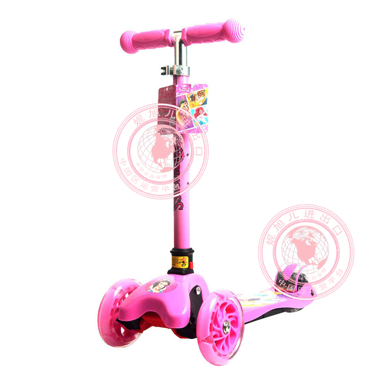 Xe tay ga trẻ em Disney SD13011 Xe đẩy 3 bánh có thể điều chỉnh 3 bánh xe tay ga trẻ em - Con lăn trượt patinet / trẻ em giày trượt patin trẻ em