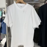 Uniqlo, хлопковая футболка, (в наличии на складе), V-образный вырез, короткий рукав