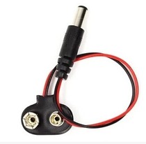 A2-16 9V battery buckle power cable 9V battery buckle to DC male cable adapter cable 5 5*2 1(D6A1