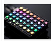 40 bits 5 * 8 bits WS2812B 5050 RGB LED with built-in full color drive color light development board