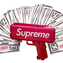 Supreme 17SSMoney Gun SUP USD gun spray money toy puke money gun puff shooting spree money bill gun