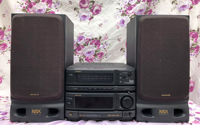 9 New Japan's original fever combination audio aiwa NSX-D707 computer speaker home theater