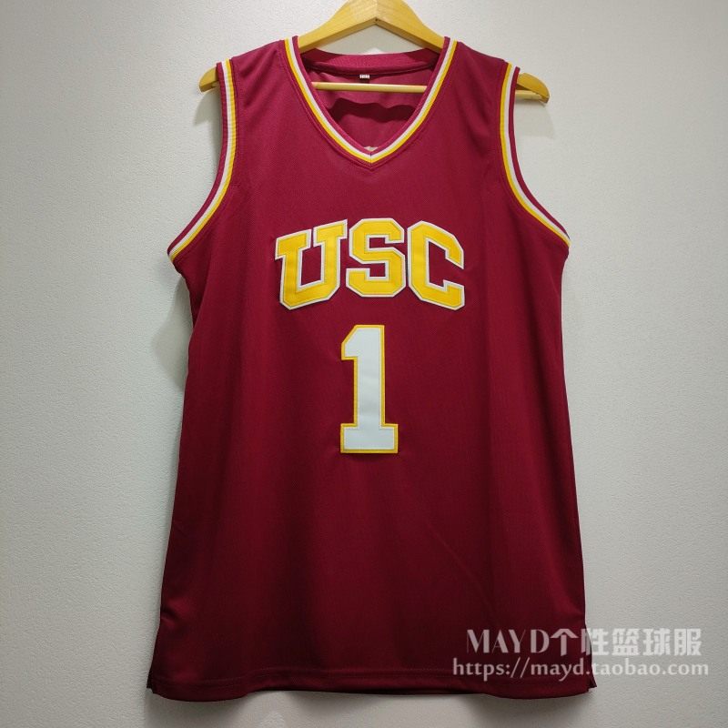 No. 1 Nick Young jersey USC embroidered basketball uniform American retro sports vest male summer