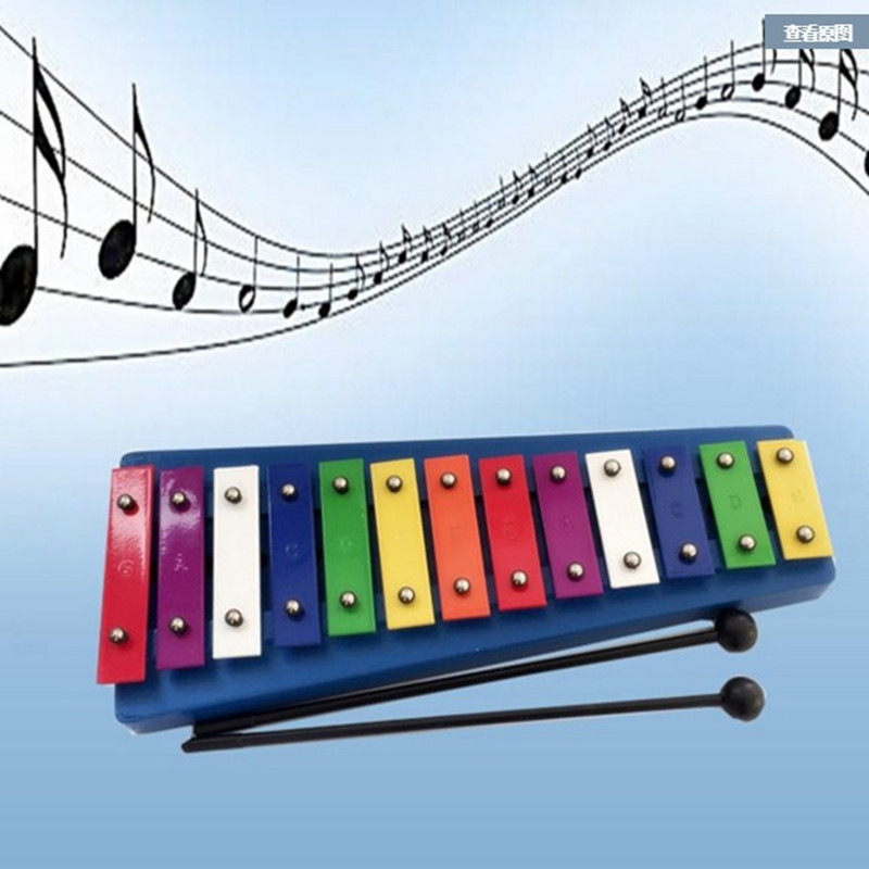 Bộ gõ chuyên nghiệp của trẻ em Bộ gõ tay 13 âm điệu xylophone Chơi piano Âm nhạc giáo dục sớm đồ chơi giáo dục bằng gỗ đích thực đồ chơi gỗ