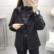 Stormtrooper womens three-in-one detachable down liner Mens two-piece outdoor womens Korean fashion brand winter jacket