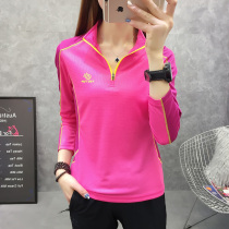 Quick-drying clothes womens T-shirts long sleeves outdoor sports sweat-absorbing mens elastic self-cultivation hiking clothes couples spring and summer