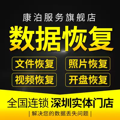 Computer portable hard disk data recovery Remote U disk Memory sd card Video file repair software repair service