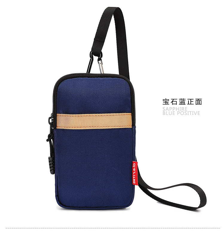 Điện thoại di động 5,5 inch nam túi đeo đai dọc treo cổ điện thoại di động túi mỏng đặt 6 inch điện thoại di động túi nhỏ dây kéo đôi - Túi điện thoại túi đeo điện thoại