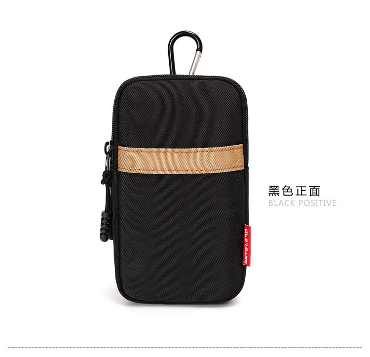 Điện thoại di động 5,5 inch nam túi đeo đai dọc treo cổ điện thoại di động túi mỏng đặt 6 inch điện thoại di động túi nhỏ dây kéo đôi - Túi điện thoại túi đeo điện thoại