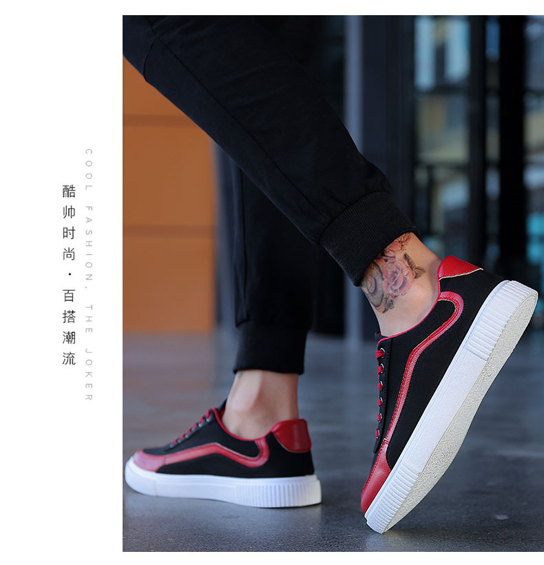 Giày nam mùa đông xu hướng giày vải nam Giày đế Hàn Quốc giày thể thao giày sneaker năm 2021